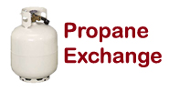 Propane exchange at Frank's Shop-Rite